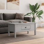 vidaXL Măsuță de cafea "BODO", gri, 100x55x46 cm, lemn masiv de pin vidaXL Măsuță de cafea "BODO", gri, 100x55x46 cm, lemn masiv de pin