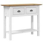 vidaXL Măsuță consolă "BODO", maro, 91x35x74 cm, lemn masiv de pin vidaXL Măsuță consolă "BODO", maro, 91x35x74 cm, lemn masiv de pin