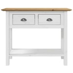 vidaXL Măsuță consolă "BODO", maro, 91x35x74 cm, lemn masiv de pin vidaXL Măsuță consolă "BODO", maro, 91x35x74 cm, lemn masiv de pin
