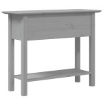 vidaXL Măsuță consolă "BODO", gri, 91x35x74 cm, lemn masiv de pin vidaXL Măsuță consolă "BODO", gri, 91x35x74 cm, lemn masiv de pin