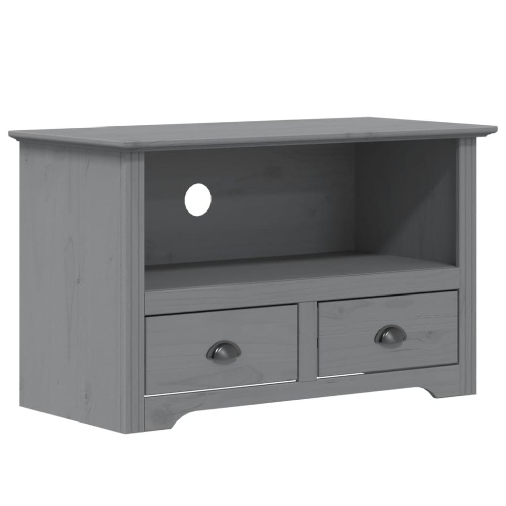 vidaXL Comodă TV cu 2 sertare „BODO” gri 91,5x44,5x56 cm lemn de pin