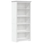 vidaXL Bibliotecă BODO, alb, 82x40x173 cm, lemn masiv pin, 5 rafturi vidaXL Bibliotecă BODO, alb, 82x40x173 cm, lemn masiv pin, 5 rafturi