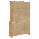 vidaXL Dulap înalt Corona, maro, 112x43x196 cm, lemn masiv pin mexican vidaXL Dulap înalt Corona, maro, 112x43x196 cm, lemn masiv pin mexican