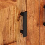 vidaXL Bufet Lemn Natural 100 x 30 x 50 cm Lemn masiv