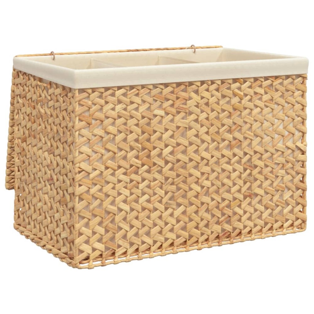 vidaXL Coș de rufe cu 3 secțiuni 75x42,5x52 cm zambilă de apă