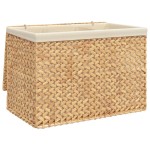 vidaXL Coș de rufe cu 3 secțiuni 75x42,5x52 cm zambilă de apă vidaXL Coș de rufe cu 3 secțiuni 75x42,5x52 cm zambilă de apă