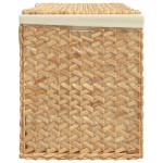 vidaXL Coș de rufe cu 3 secțiuni 75x42,5x52 cm zambilă de apă vidaXL Coș de rufe cu 3 secțiuni 75x42,5x52 cm zambilă de apă