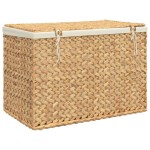 vidaXL Coș de rufe cu 3 secțiuni 75x42,5x52 cm zambilă de apă vidaXL Coș de rufe cu 3 secțiuni 75x42,5x52 cm zambilă de apă