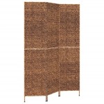 vidaXL Paravan de cameră cu 3 panouri maro, 122x180 cm, zambilă de apă vidaXL Paravan de cameră cu 3 panouri maro, 122x180 cm, zambilă de apă