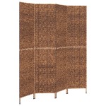 vidaXL Paravan de cameră cu 4 panouri maro, 163x180 cm, zambilă de apă vidaXL Paravan de cameră cu 4 panouri maro, 163x180 cm, zambilă de apă