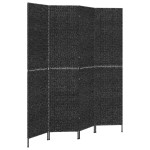 vidaXL Paravan de cameră cu 4 panouri negru 163x180 cm, zambilă de apă vidaXL Paravan de cameră cu 4 panouri negru 163x180 cm, zambilă de apă