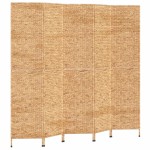 vidaXL Paravan de cameră cu 5 panouri, 205x180 cm, zambilă de apă vidaXL Paravan de cameră cu 5 panouri, 205x180 cm, zambilă de apă