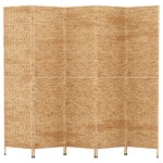 vidaXL Paravan de cameră cu 5 panouri, 205x180 cm, zambilă de apă vidaXL Paravan de cameră cu 5 panouri, 205x180 cm, zambilă de apă