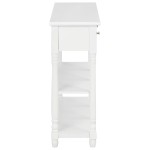 vidaXL Măsuță consolă, alb, 110x30x76 cm, lemn prelucrat vidaXL Măsuță consolă, alb, 110x30x76 cm, lemn prelucrat
