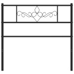 vidaXL Tăblie de pat metalică, negru, 100 cm vidaXL Tăblie de pat metalică, negru, 100 cm