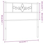 vidaXL Tăblie de pat metalică, negru, 107 cm vidaXL Tăblie de pat metalică, negru, 107 cm