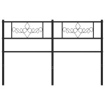 vidaXL Tăblie de pat metalică, negru, 120 cm vidaXL Tăblie de pat metalică, negru, 120 cm