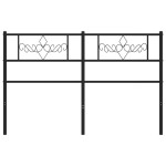 vidaXL Tăblie de pat metalică, negru, 160 cm vidaXL Tăblie de pat metalică, negru, 160 cm