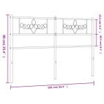 vidaXL Tăblie de pat metalică, negru, 160 cm vidaXL Tăblie de pat metalică, negru, 160 cm