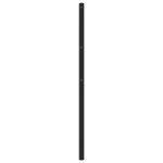 vidaXL Tăblie de pat metalică, negru, 200 cm