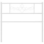 vidaXL Tăblie de pat metalică, alb, 75 cm vidaXL Tăblie de pat metalică, alb, 75 cm