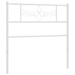 vidaXL Tăblie de pat metalică, alb, 75 cm vidaXL Tăblie de pat metalică, alb, 75 cm
