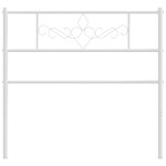 vidaXL Tăblie de pat metalică, alb, 80 cm vidaXL Tăblie de pat metalică, alb, 80 cm