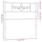 vidaXL Tăblie de pat metalică, alb, 80 cm vidaXL Tăblie de pat metalică, alb, 80 cm