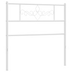 vidaXL Tăblie de pat metalică, alb, 90 cm vidaXL Tăblie de pat metalică, alb, 90 cm