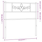 vidaXL Tăblie de pat metalică, alb, 90 cm vidaXL Tăblie de pat metalică, alb, 90 cm
