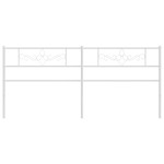 vidaXL Tăblie de pat metalică, alb, 200 cm vidaXL Tăblie de pat metalică, alb, 200 cm