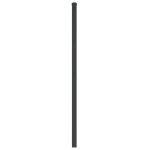 vidaXL Tăblie de pat metalică, negru, 80 cm