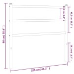 vidaXL Tăblie de pat metalică, negru, 100 cm vidaXL Tăblie de pat metalică, negru, 100 cm