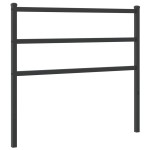vidaXL Tăblie de pat metalică, negru, 107 cm vidaXL Tăblie de pat metalică, negru, 107 cm