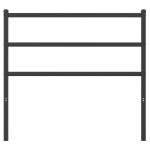 vidaXL Tăblie de pat metalică, negru, 107 cm vidaXL Tăblie de pat metalică, negru, 107 cm