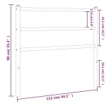 vidaXL Tăblie de pat metalică, negru, 107 cm vidaXL Tăblie de pat metalică, negru, 107 cm