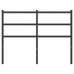 vidaXL Tăblie de pat metalică, negru, 120 cm vidaXL Tăblie de pat metalică, negru, 120 cm