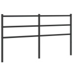 vidaXL Tăblie de pat metalică, negru, 160 cm vidaXL Tăblie de pat metalică, negru, 160 cm