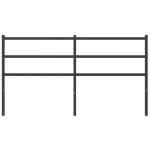 vidaXL Tăblie de pat metalică, negru, 160 cm vidaXL Tăblie de pat metalică, negru, 160 cm