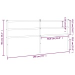 vidaXL Tăblie de pat metalică, negru, 193 cm vidaXL Tăblie de pat metalică, negru, 193 cm