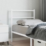 vidaXL Tăblie de pat metalică, alb, 75 cm vidaXL Tăblie de pat metalică, alb, 75 cm
