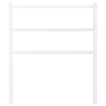 vidaXL Tăblie de pat metalică, alb, 80 cm vidaXL Tăblie de pat metalică, alb, 80 cm