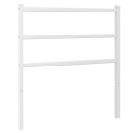 vidaXL Tăblie de pat metalică, alb, 90 cm vidaXL Tăblie de pat metalică, alb, 90 cm