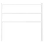 vidaXL Tăblie de pat metalică, alb, 100 cm