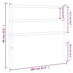 vidaXL Tăblie de pat metalică, alb, 100 cm