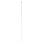 vidaXL Tăblie de pat metalică, alb, 120 cm