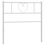 vidaXL Tăblie de pat metalică, alb, 75 cm vidaXL Tăblie de pat metalică, alb, 75 cm