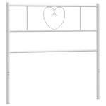 vidaXL Tăblie de pat metalică, alb, 90 cm vidaXL Tăblie de pat metalică, alb, 90 cm