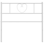 vidaXL Tăblie de pat metalică, alb, 90 cm vidaXL Tăblie de pat metalică, alb, 90 cm