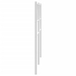 vidaXL Tăblie de pat metalică, alb, 180 cm